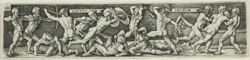 The Abduction of Helen, n.d., Sebald Beham (German, 1500-1550), after Barthel Beham (German,