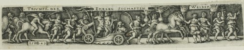 Triumphal Procession of the Noble Glorious Women, 1549, Sebald Beham, German, 1500-1550, Germany,