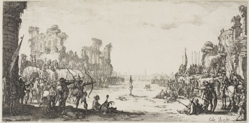 The Martyrdom of Saint Sebastian, n.d., Jacques Callot, French, 1592-1635, France, Etching on