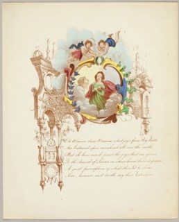 Oh Woman, Dear Woman (valentine), c. 1842, Unknown Artist, English, 19th century, England,