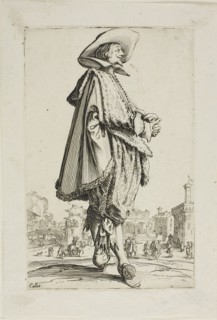 The Gentleman with Clasped Hands, plate eleven from La Noblesse, n.d., Jacques Callot, French,