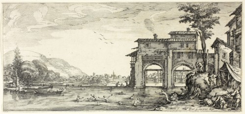 The Bathers, from Various Scenes Designed in Florence, 1618–20, Jacques Callot, French, 1592-1635,