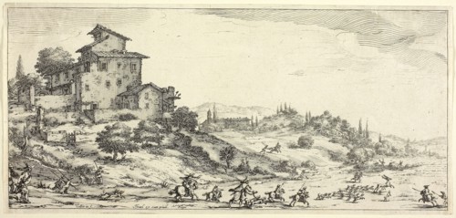 The Stag Hunt, from Various Scenes Designed in Florence, 1618–20, Jacques Callot, French,