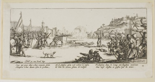 The Firing Squad, plate twelve from The Large Miseries of War, n.d., Gerrit Lucasz van Schagen