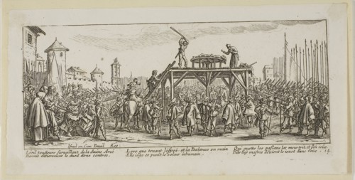 The Wheel, plate fourteen from The Large Miseries of War, n.d., Gerrit Lucasz van Schagen (Dutch,