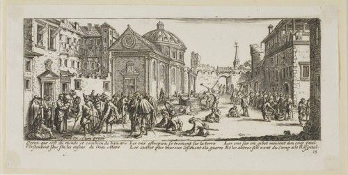 The Hospital, plate fifteen from The Large Miseries of War, n.d., Gerrit Lucasz van Schagen (Dutch,
