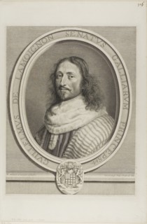 Guillaume de Lamoignon, 1663, Robert Nanteuil, French, 1623-1678, France, Engraving on paper, 329 ×