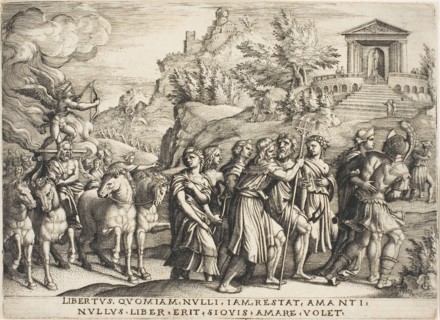 The Triumph of Love, plate one from The Triumphs of Petrarch, c. 1539, Georg Pencz, German, c.