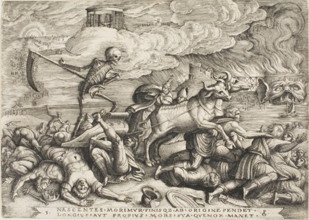 The Triumph of Death, plate five from The Triumphs of Petrarch, c. 1539, Georg Pencz, German, c.