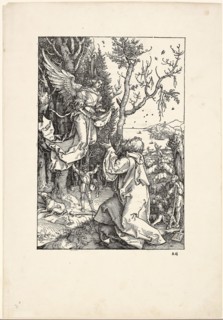 Joachim and the Angel, from The Life of the Virgin, c. 1504, published 1511, Albrecht Dürer,