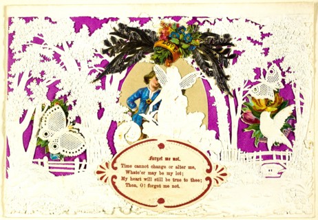 Forget Me Not (valentine), 1840/60, John Windsor, English, 19th century, England, Collaged elements