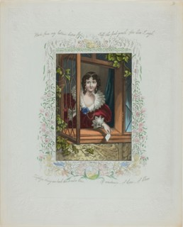 Haste From My Lattice, Letter Fly! (valentine), c. 1850, Unknown Artist, English, 19th century,