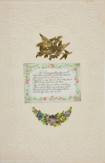 Tis Loving Thee Too Well (valentine), c. 1850, Joseph Mansell, English, 19th century, England,