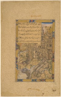 The Greedy Dog, Mughal period, late 16th century, India, Attributed to Farrukh Chela (active