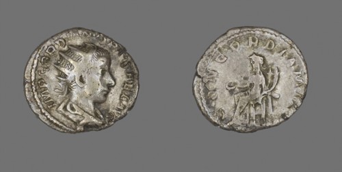 Antoninianus (Coin) Portraying Emperor Gordian III, AD 240/241, Roman, minted in Rome, Roman