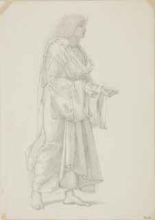 Draped Standing Male Figure, c. 1873–77, Sir Edward Burne-Jones, English, 1833-1898, England,