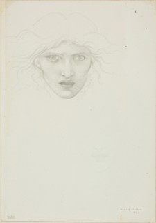 Study for Rondanini Medusa, c. 1873–77, Sir Edward Burne-Jones, English, 1833-1898, England,