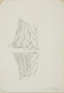 Draped Figure and Reflection, study for Mirror of Venus, c. 1873–77, Sir Edward Burne-Jones,