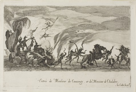 Entry of M. de Couvonage and M. de Chalabre, from The Combat at the Barrier, 1627, Jacques Callot,