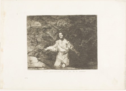 Sad Forebodings of What is Going to Happen, plate one from The Disasters of War, 1814/20, published