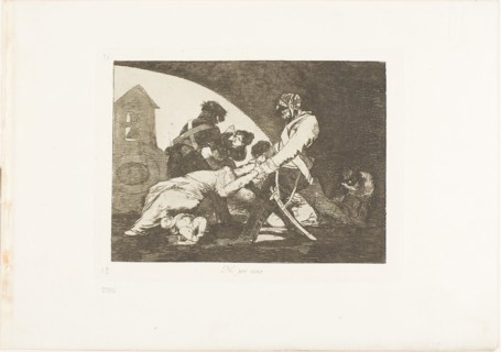 Nor do these, plate eleven from The Disasters of War, 1810/15, published 1863, Francisco José de