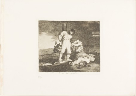 And there’s no help for it, plate 15 from The Disasters of War, 1810/11, published 1863, Francisco