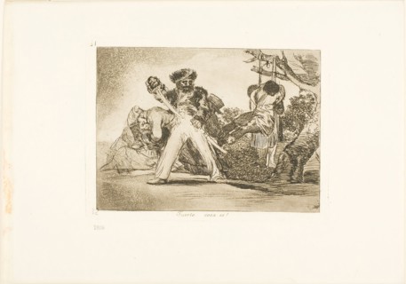 That’s tough!, plate 31 from The Disasters of War, 1812/15, published 1863, Francisco José de Goya