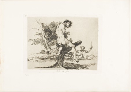 This is Worse, plate 37 from The Disasters of War, 1812/15, published 1863, Francisco José de Goya