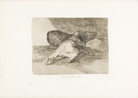 He gets something out of it, plate 40 from The Disasters of War, 1814/20, published 1863, Francisco