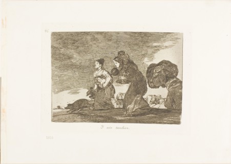 And this too, plate 45 from The Disasters of War, 1812/15, published 1863, Francisco José de Goya y