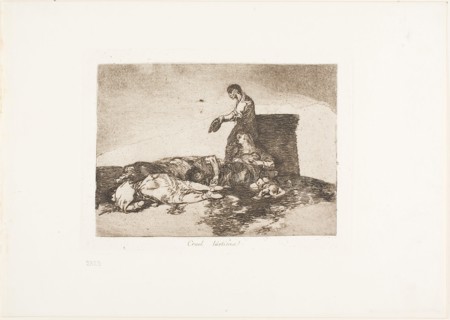 Cruel tale of woe!, plate 48 from The Disasters of War, 1812/15, published 1863, Francisco José de