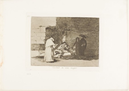 A Woman’s Charity, plate 49 from The Disasters of War, 1812/15, published 1863, Francisco José de