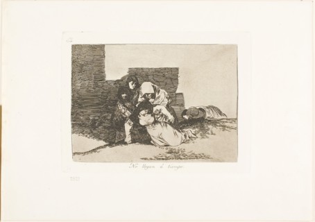 They Do Not Arrive in Time, plate 52 from The Disasters of War, 1812/15, published 1863, Francisco