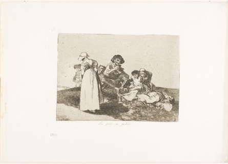 The Worst is to Beg, plate 55 from The Disasters of War, 1812/15, published 1863, Francisco José de