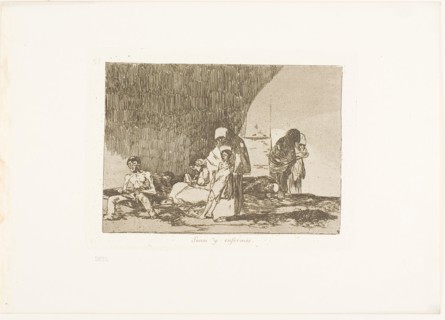 The Healthy and the Sick, plate 57 from The Disasters of War, 1812/15, published 1863, Francisco