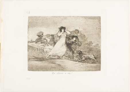What is this Hubbub?, plate 65 from The Disasters of War, 1815/20, published 1863, Francisco José