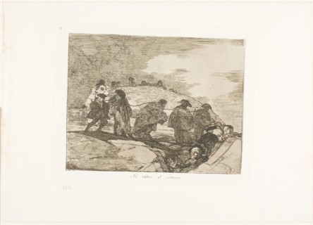 They Do Not Know the Way, plate 70 from The Disasters of War, 1815/20, published 1863, Francisco
