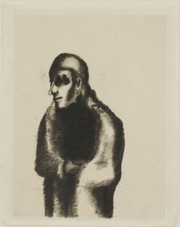 Little Prelate, 1888, Odilon Redon, French, 1840-1916, France, Drypoint on cream laid paper, 116 ×