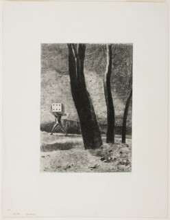 The Gambler, plate five from In Dreams, 1879, Odilon Redon, French, 1840-1916, France, Lithograph