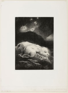 When Life Was Awakening in the Depths of Obscure Matter, plate 1 of 8 from Les Origines, 1883,