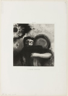 A Strange Juggler, plate 5, 1885, Odilon Redon, French, 1840-1916, France, Lithograph in black on