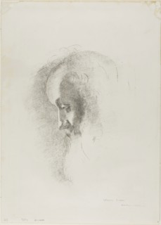 To Old Age, from Night, 1886, Odilon Redon, French, 1840-1916, France, Lithograph in black on white