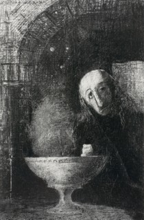 The Infinite Search, from Night, 1886, Odilon Redon, French, 1840-1916, France, Lithograph in black