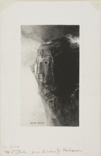 The Idol, frontispiece from Emile Verhaeren’s Les Soirs, 1887, Odilon Redon, French, 1840-1916,