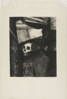 Through an Opening in the Wall, a Skull Appeared, plate 1 from Edmond Picard’s Le Jure, 1887,