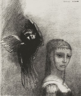 And a Large Bird, Descending From the Sky, Hurls Itself Against the Topmost Point of Her Hair,
