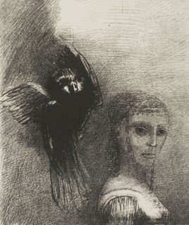 And a Large Bird, Descending From the Sky, Hurls Itself Against the Topmost Point of Her Hair,