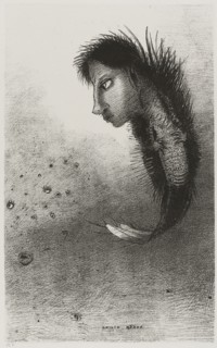 Then There Appears a Singular Being, Having the Head of a Man On the Body of a Fish, plate 5 of 10,