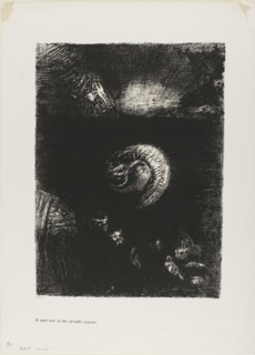 And All Manner of Frightful Creatures Arise, plate 8 of 10, 1888, Odilon Redon, French, 1840-1916,