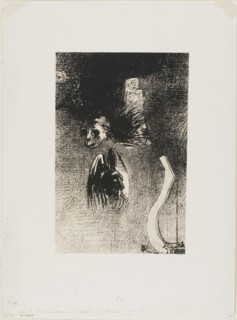 Frontispiece for Iwan Gilkin’s Damnation de l’artiste, 1889, Odilon Redon, French, 1840-1916,